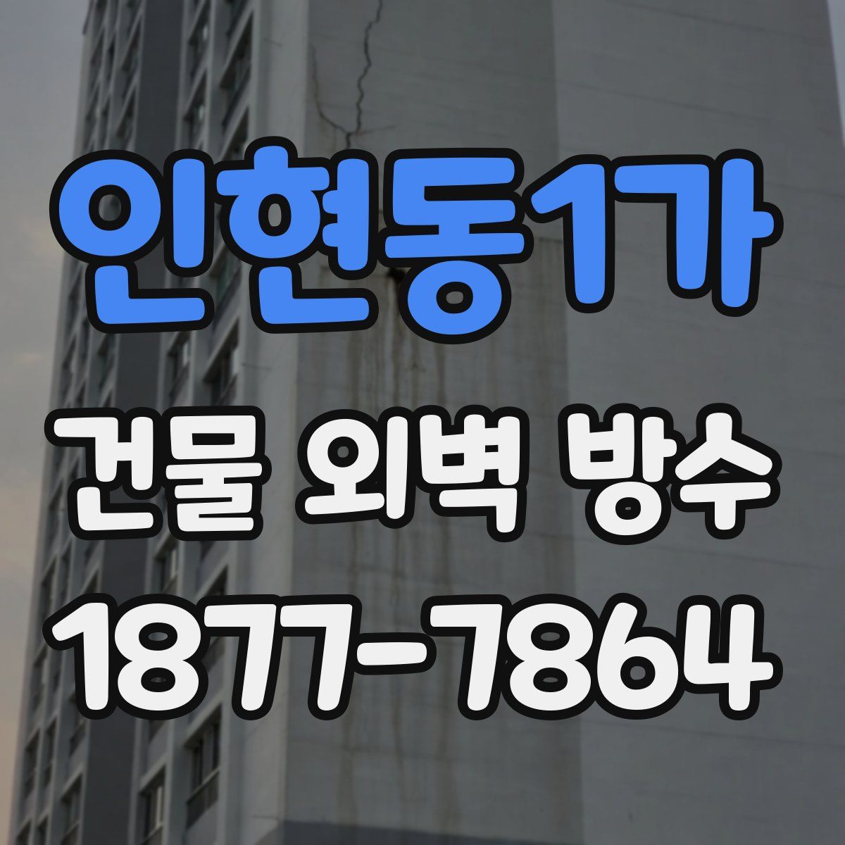 인현동1가 건물 외벽 방수