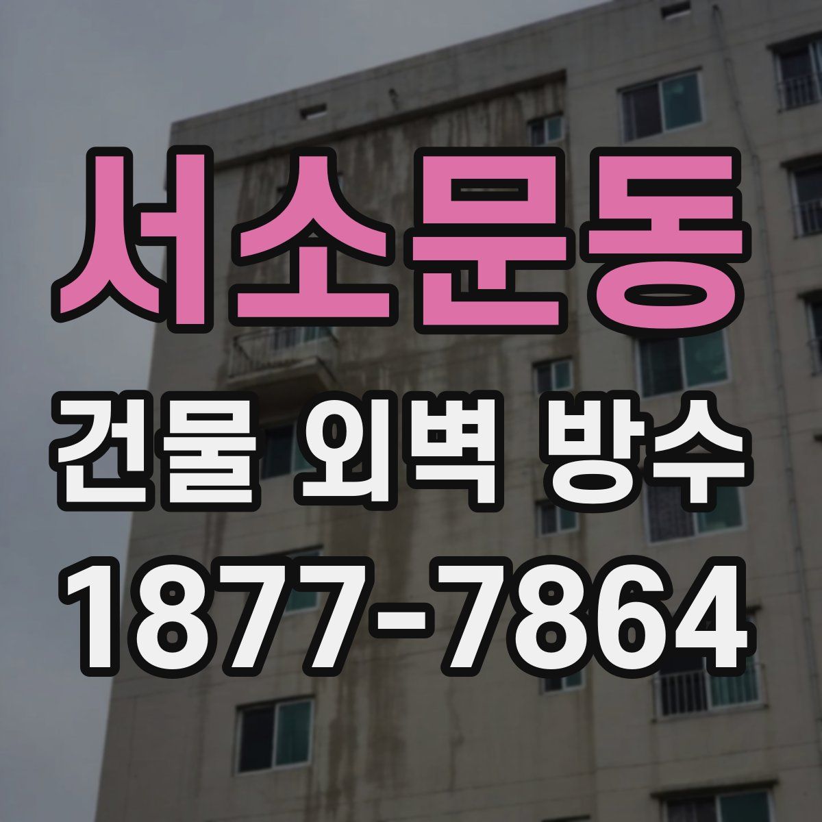 서소문동 건물 외벽 방수