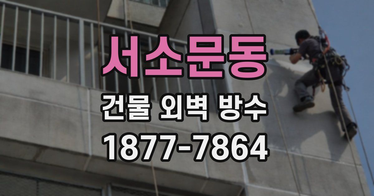 서소문동 건물 외벽 방수