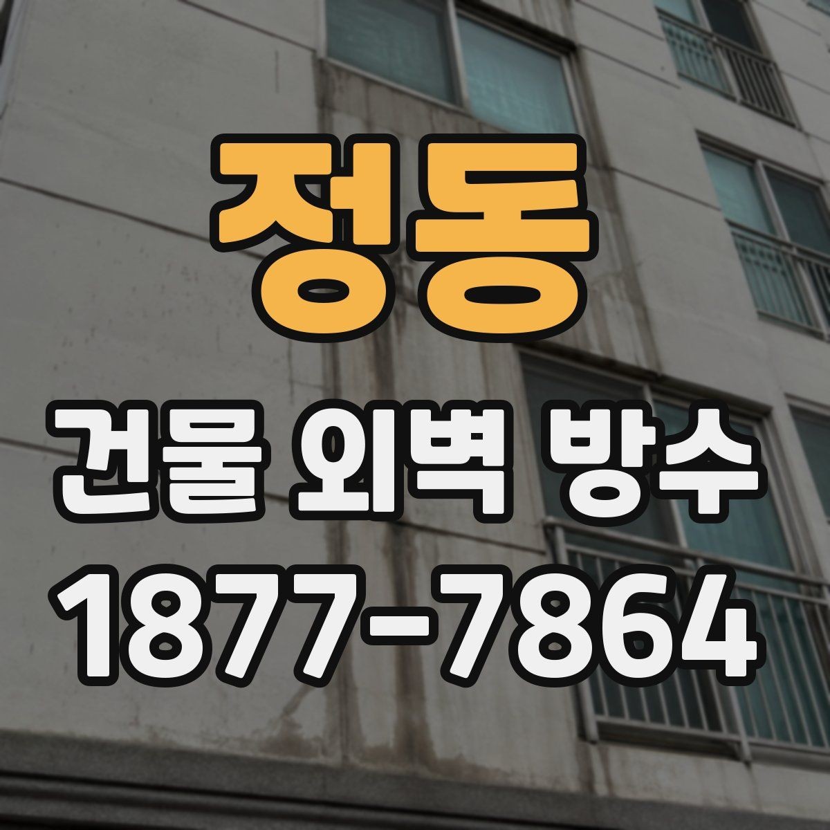 정동 건물 외벽 방수 공사 계획 세울 때 체크할 항목