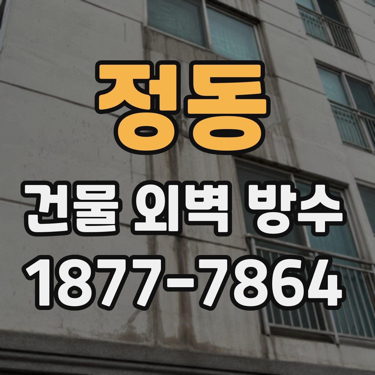 정동 건물 외벽 방수