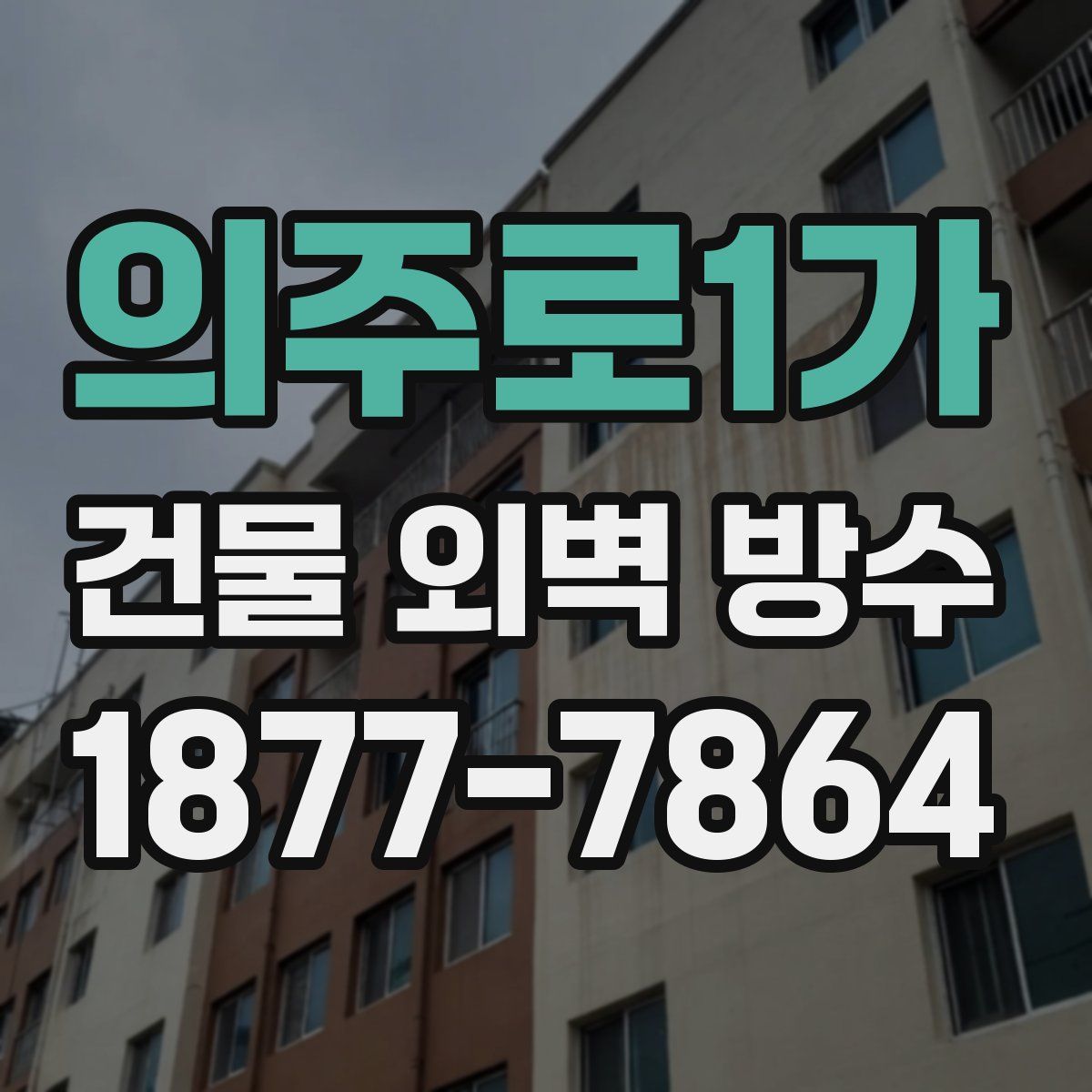 의주로1가 건물 외벽 방수