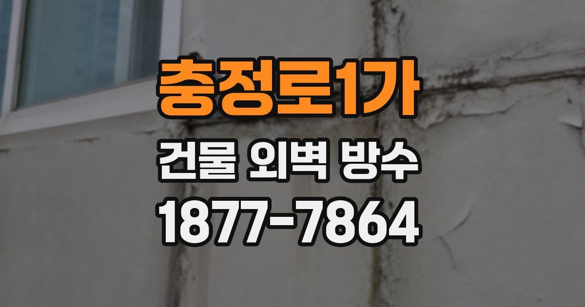 충정로1가 건물 외벽 방수