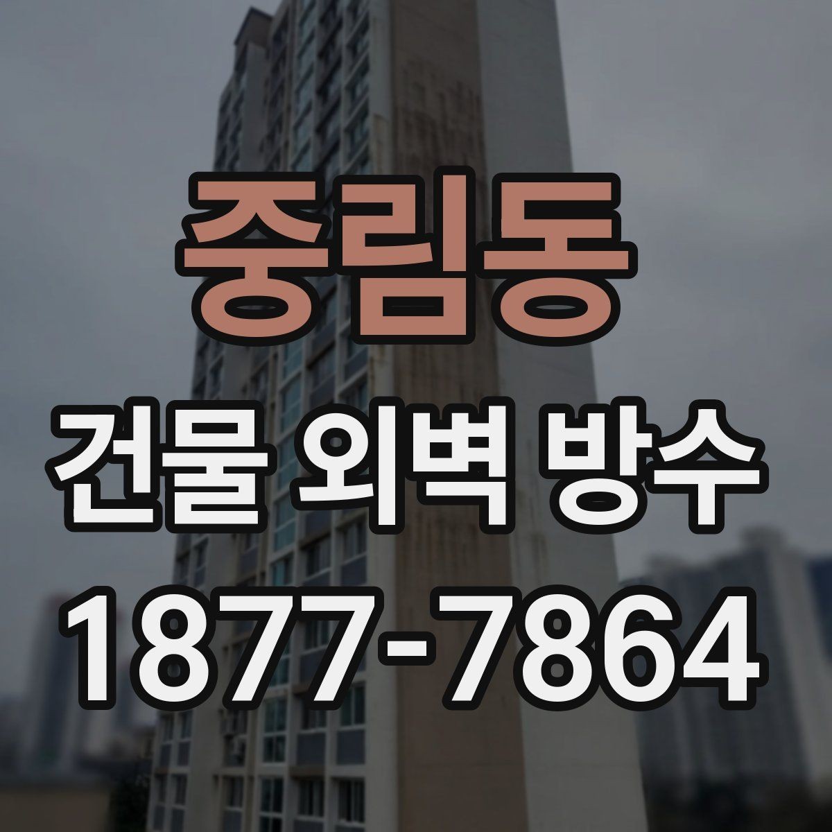 중림동 건물 외벽 방수 공사 후 점검해야 할 마감선
