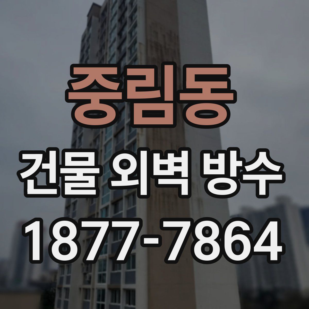 중림동 건물 외벽 방수