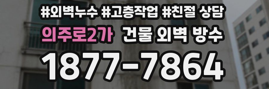 의주로2가 건물 외벽 방수