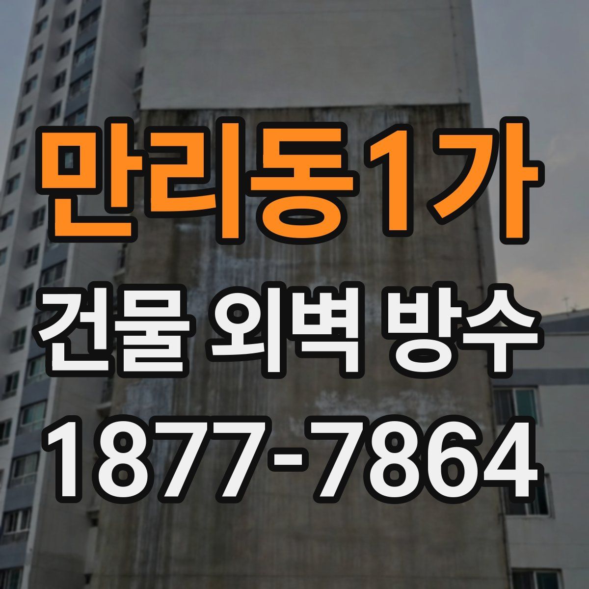 만리동1가 건물 외벽 방수