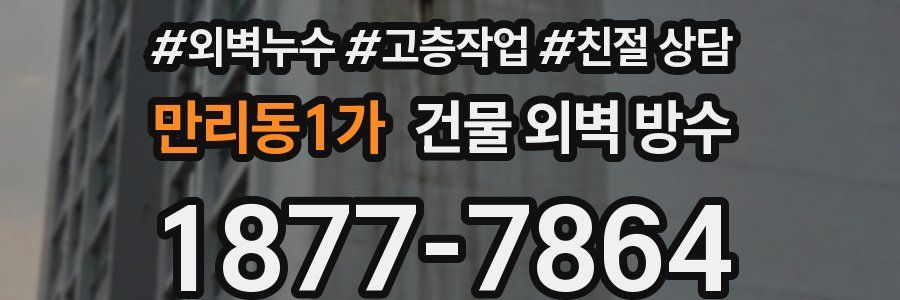 만리동1가 건물 외벽 방수