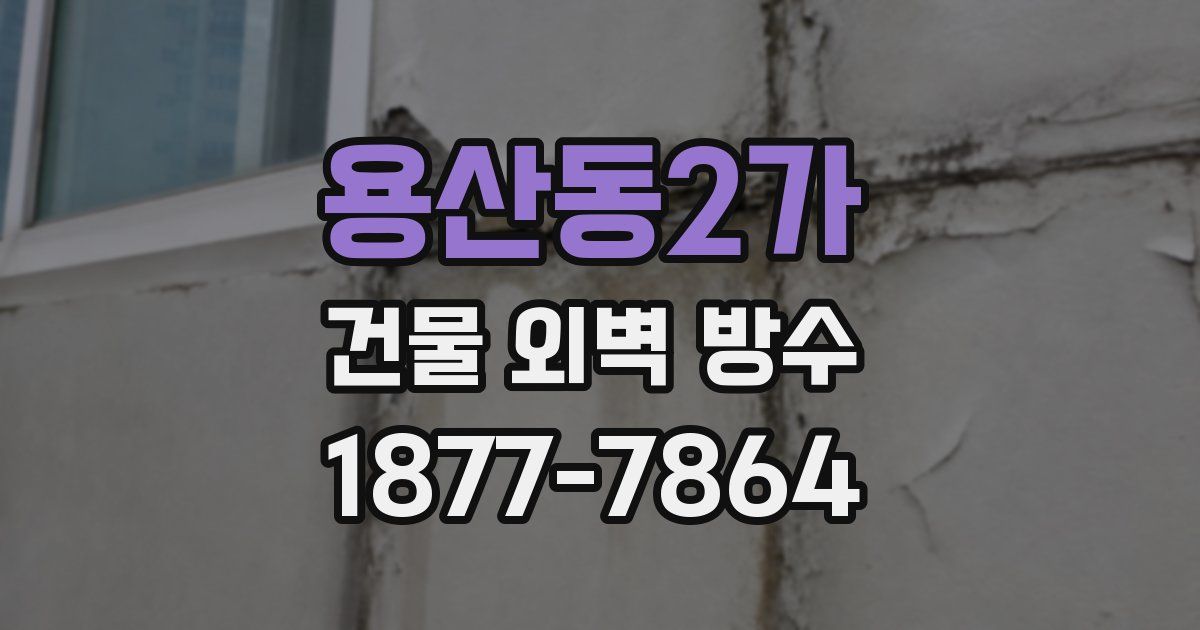 용산동2가 건물 외벽 방수