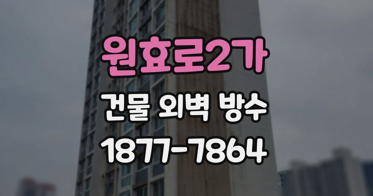 원효로2가 건물 외벽 방수