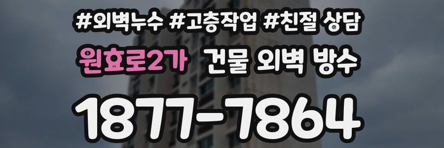 원효로2가 건물 외벽 방수