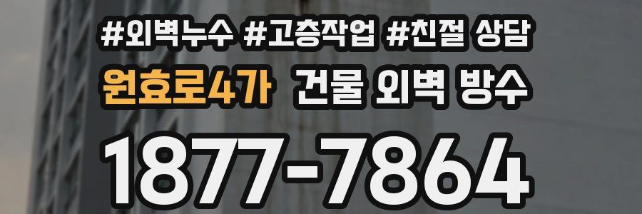 원효로4가 건물 외벽 방수