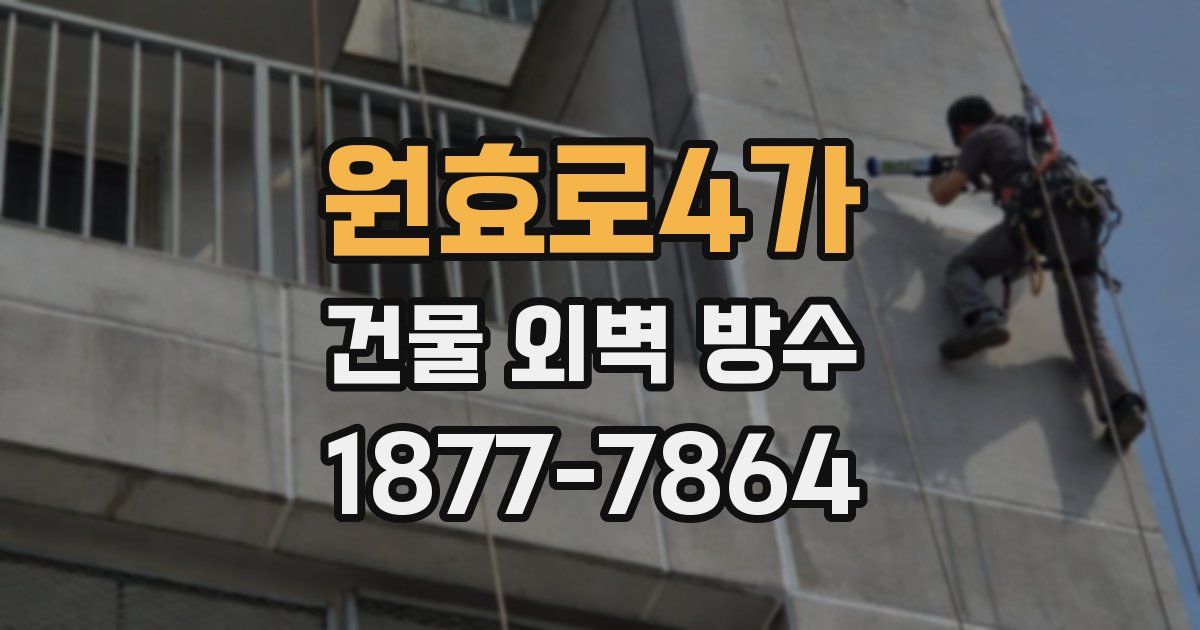 원효로4가 건물 외벽 방수