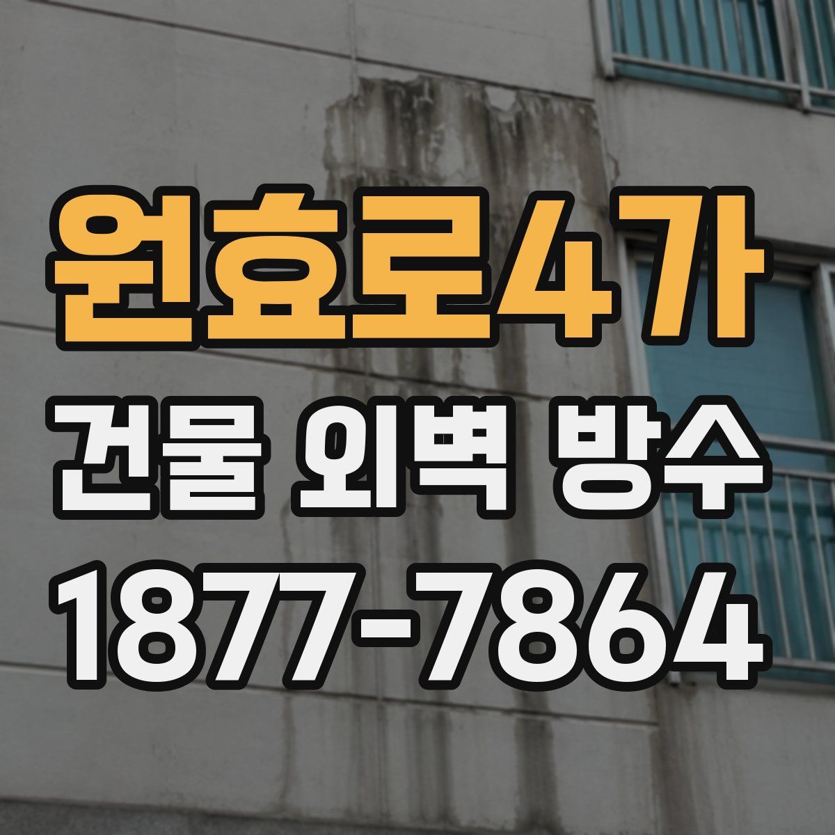 원효로4가 건물 외벽 방수