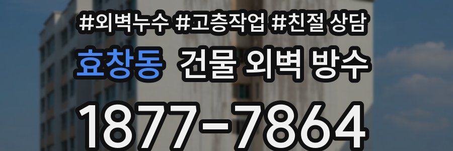 효창동 건물 외벽 방수