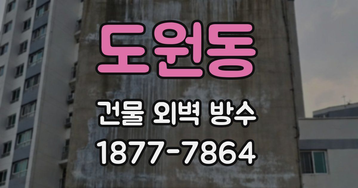 도원동 건물 외벽 방수