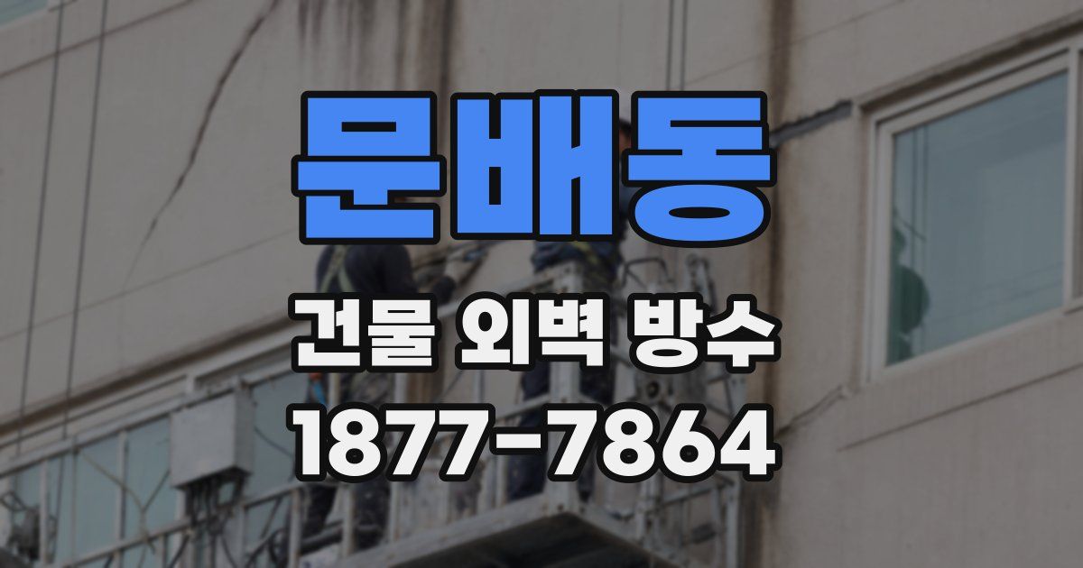 문배동 건물 외벽 방수