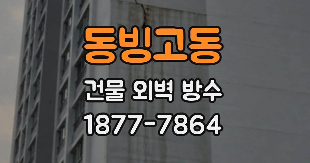 동빙고동 건물 외벽 방수