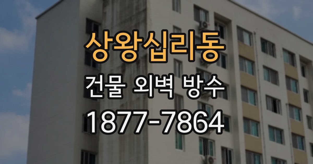 상왕십리동 건물 외벽 방수