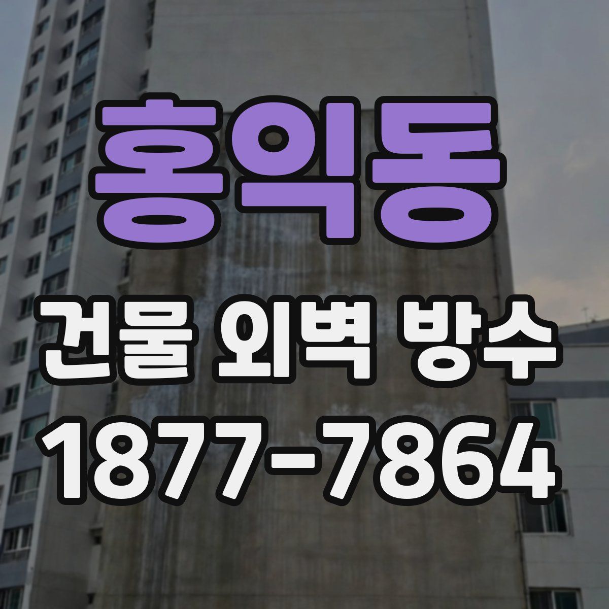 홍익동 건물 외벽 방수