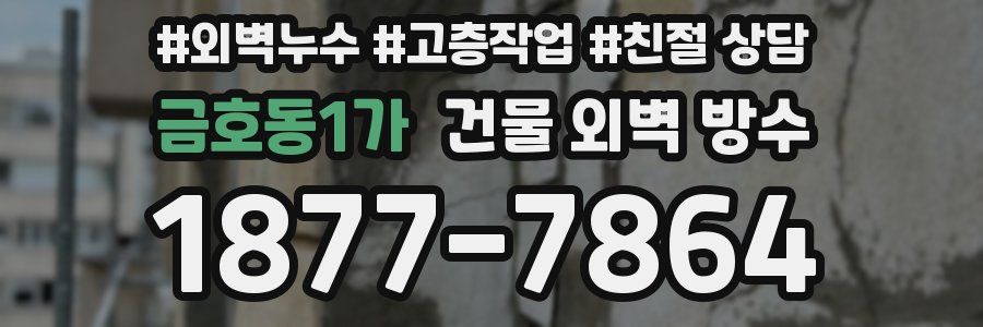 금호동1가 건물 외벽 방수