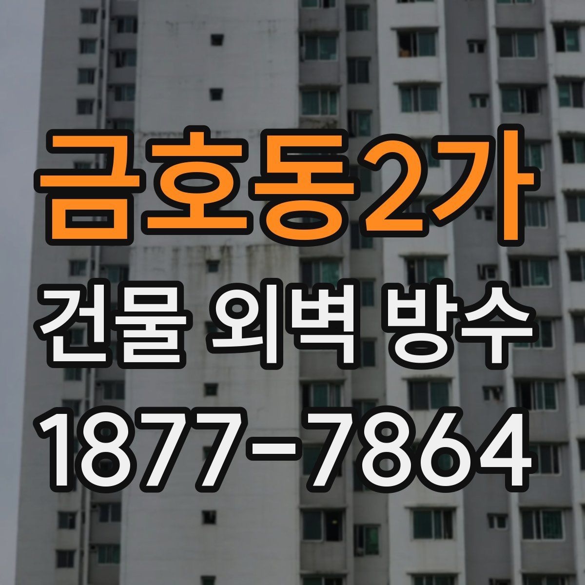 금호동2가 건물 외벽 방수