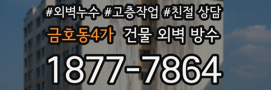 금호동4가 건물 외벽 방수