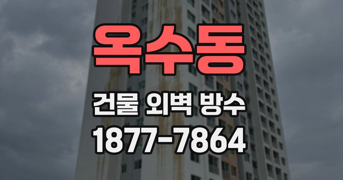 옥수동 건물 외벽 방수