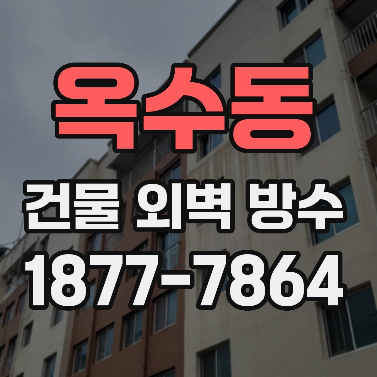 옥수동 건물 외벽 방수