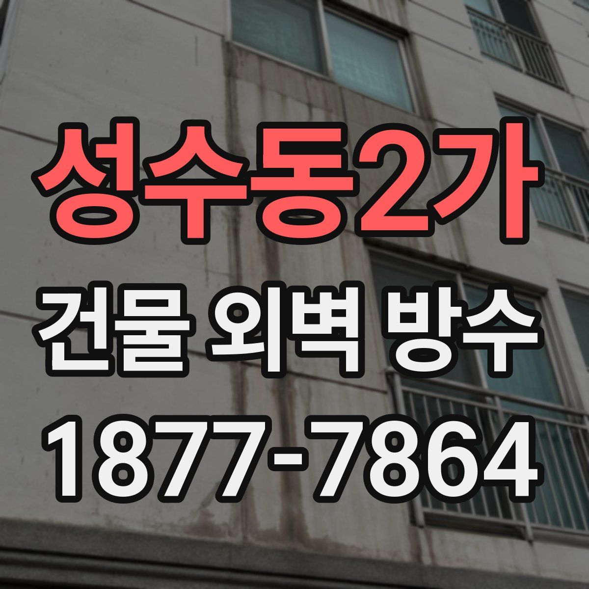 성수동2가 건물 외벽 방수