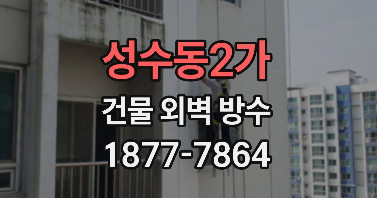 성수동2가 건물 외벽 방수