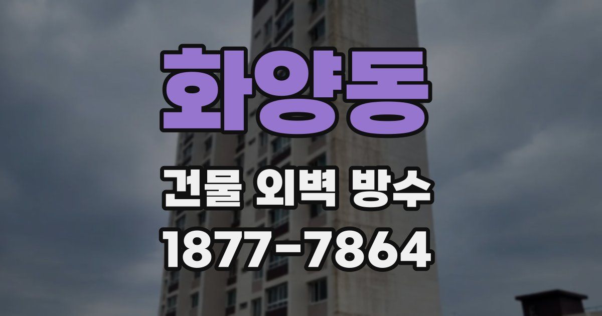 화양동 건물 외벽 방수