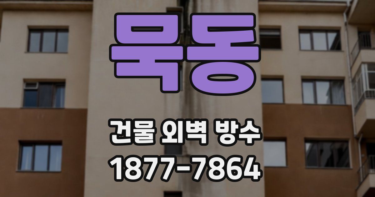 묵동 건물 외벽 방수