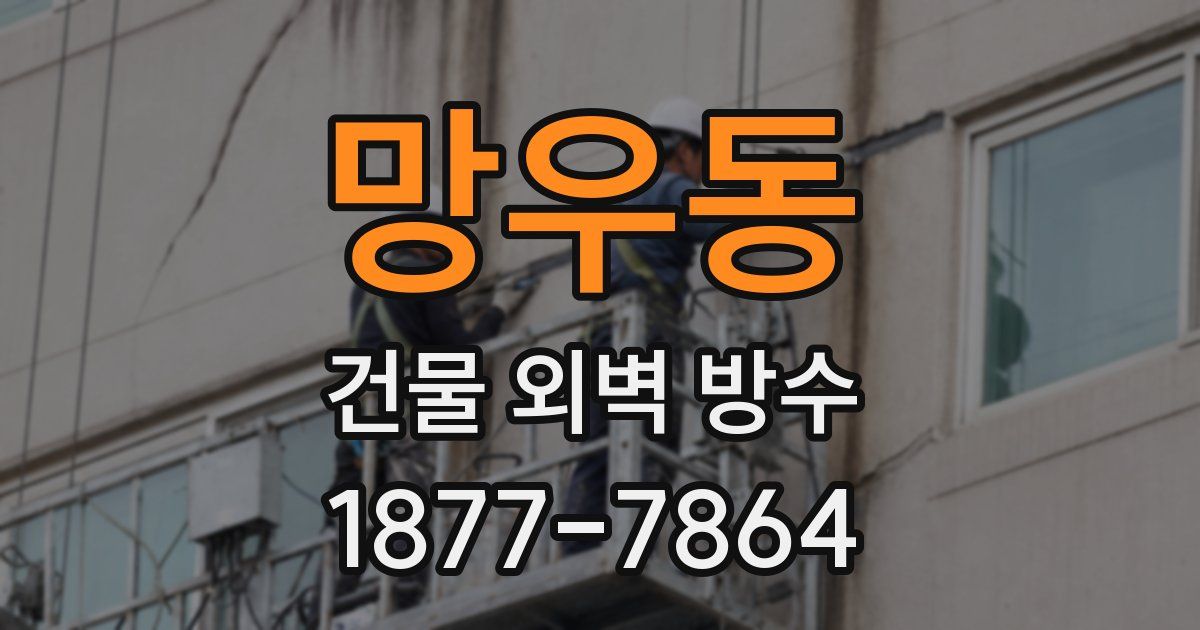 망우동 건물 외벽 방수