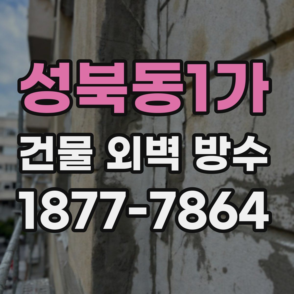 성북동1가 건물 외벽 방수