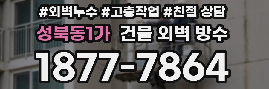 성북동1가 건물 외벽 방수