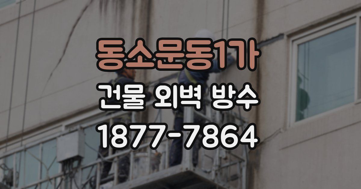 동소문동1가 건물 외벽 방수