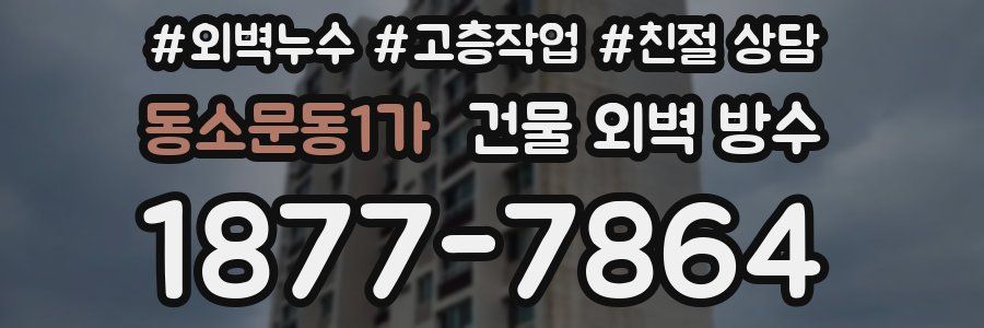 동소문동1가 건물 외벽 방수