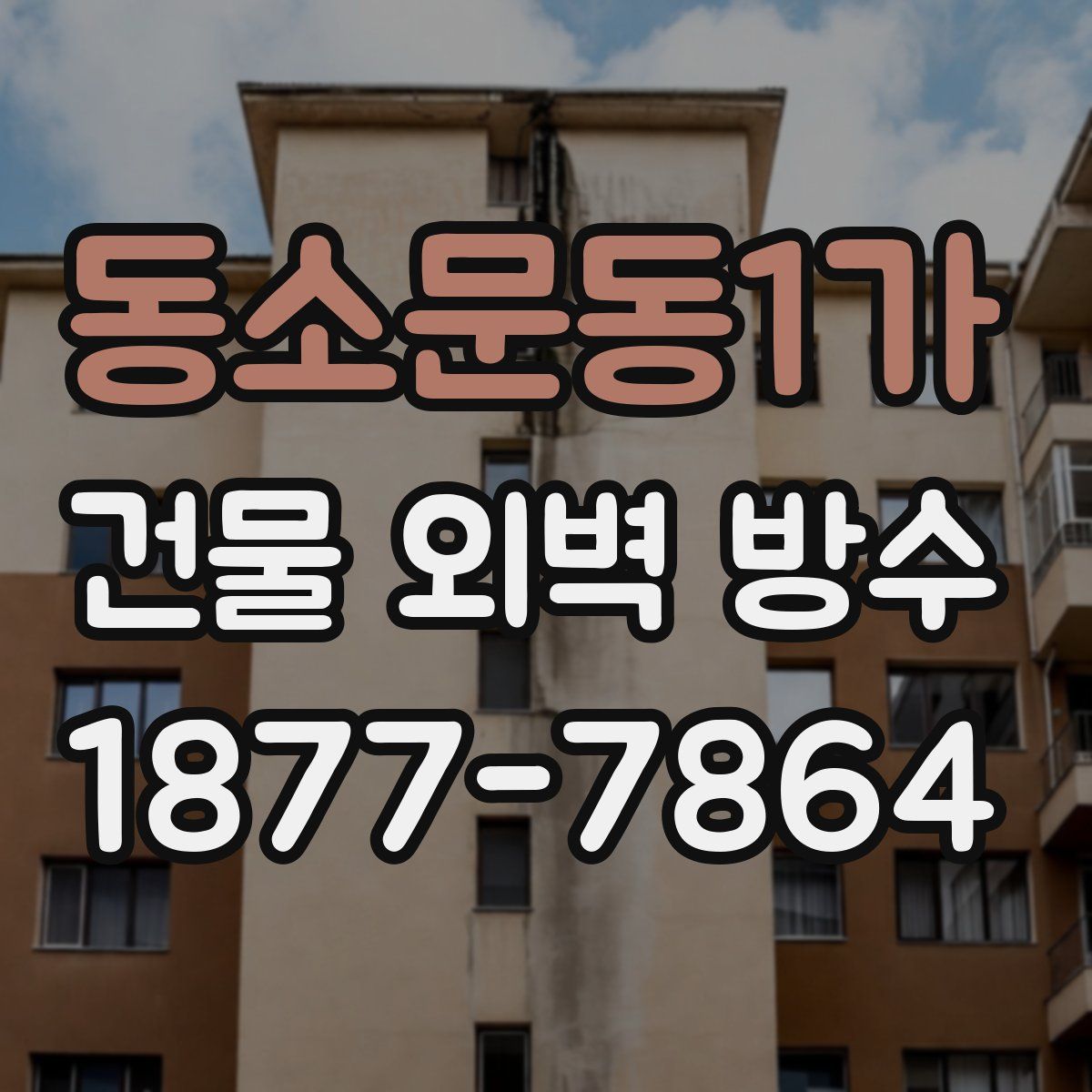 동소문동1가 건물 외벽 방수