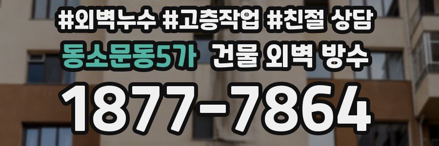동소문동5가 건물 외벽 방수