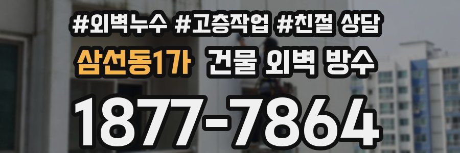 삼선동1가 건물 외벽 방수