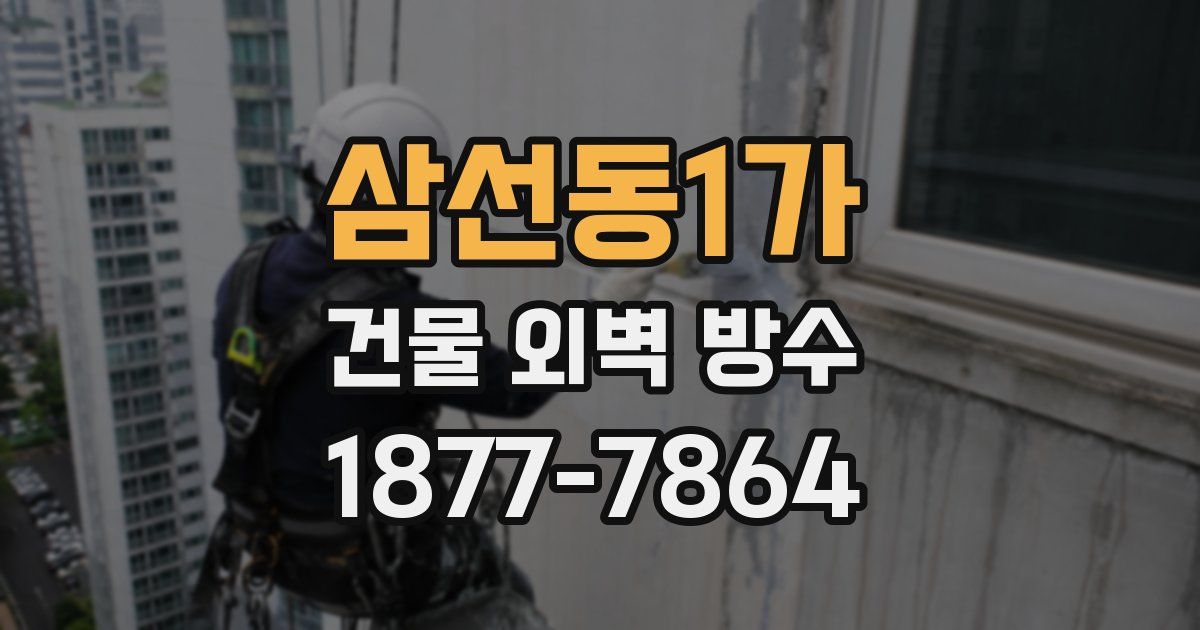 삼선동1가 건물 외벽 방수