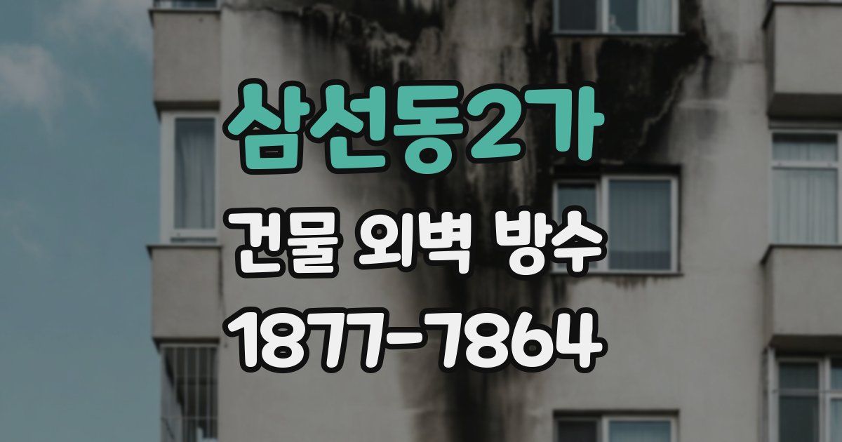 삼선동2가 건물 외벽 방수