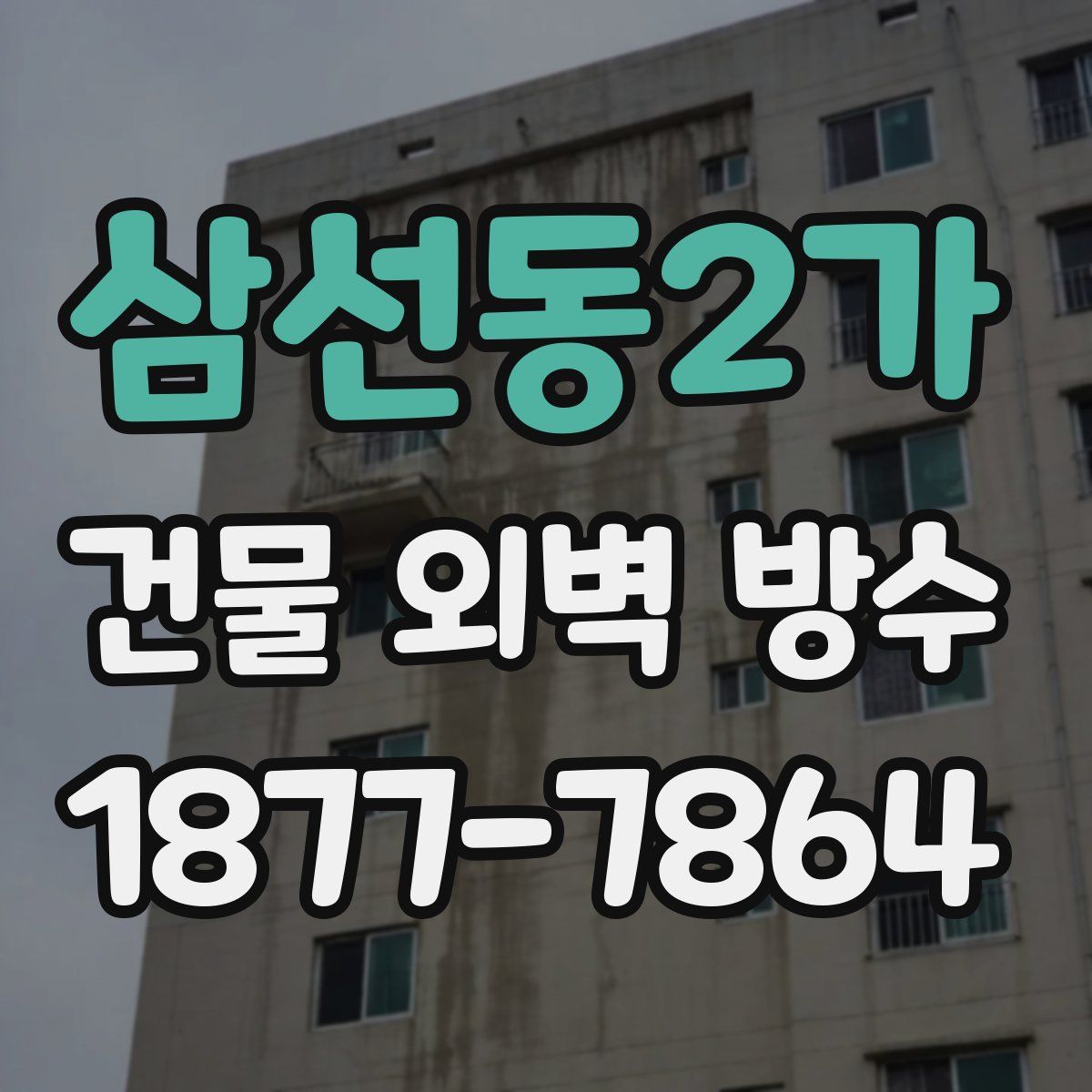 삼선동2가 건물 외벽 방수