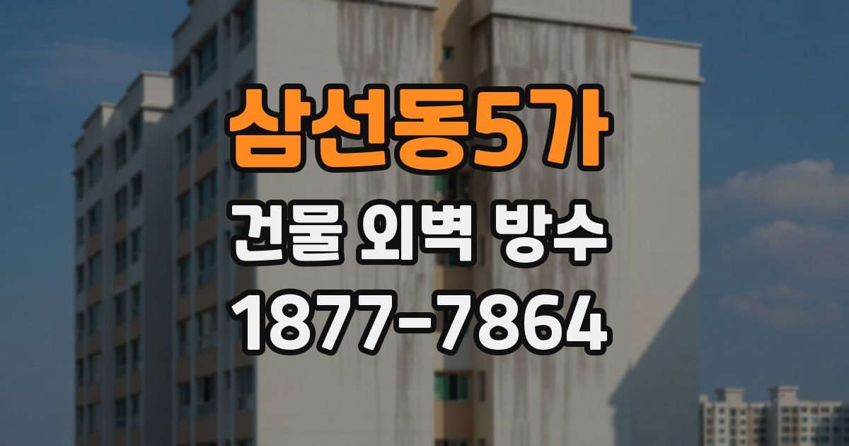 삼선동5가 건물 외벽 방수