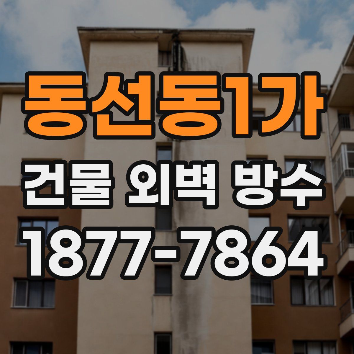 동선동1가 건물 외벽 방수