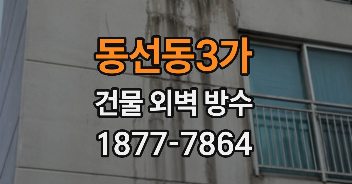 동선동3가 건물 외벽 방수