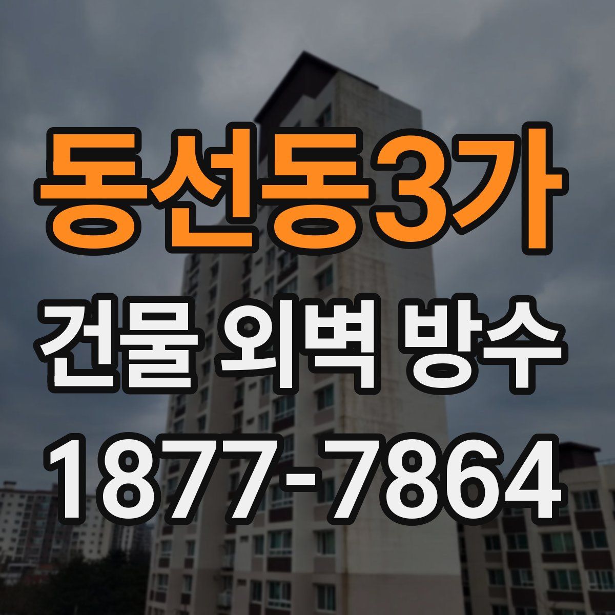 동선동3가 건물 외벽 방수