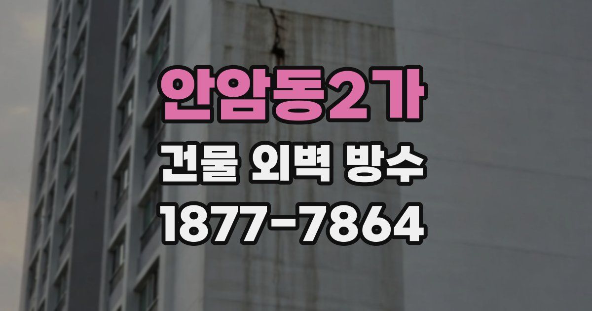 안암동2가 건물 외벽 방수