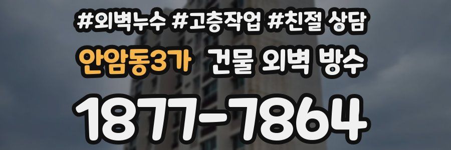 안암동3가 건물 외벽 방수
